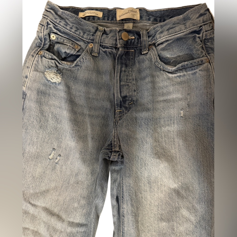 Universal Thread Women’s 90’s Baggy Mid-Rise Blue Jeans Size 4R - Picture 2 of 5